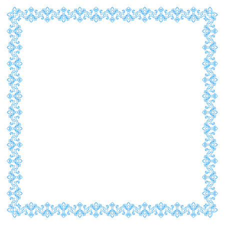 Decorative square frame. Template for decoration, decoration and design, postcards, photos, social networksのイラスト素材