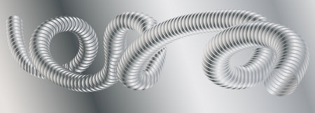 The silver spiral. Design for the cover, banner, poster. Template for interior decoration, creative ideas, creativity and designのイラスト素材