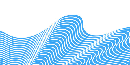 An abstract wave. An element of the sound track design, frequency spectrum, and wave effect. Stylized wave background for thematic and creative creative ideasのイラスト素材