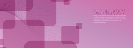 Unusual geometric design for covers, banners, posters and creative ideas. Vector layout template for elite and premium designのイラスト素材