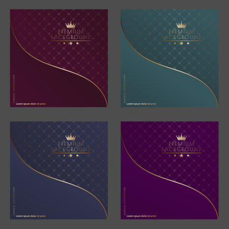 Luxurious design. Premium cover, banner, poster. A template for packaging, postcards or invitations. Creative design ideaのイラスト素材