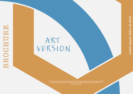 Design template for product packaging, simple backgrounds, cover, banner, brochure, poster. Creative idea of geometric composition for creative design, corporate style.のイラスト素材