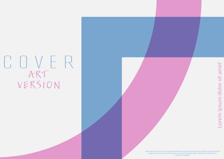Design template for product packaging, simple backgrounds, cover, banner, brochure, poster. Creative idea of geometric composition for creative design, corporate style.のイラスト素材