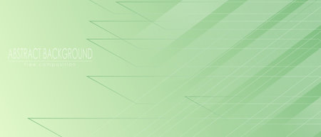 Green gradient abstract background with arbitrary geometric shapes. Vector compositionのイラスト素材