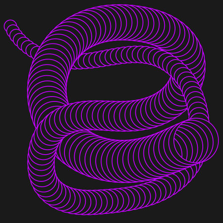 The spiral. A design element for creative ideas. Curved lines create a spiral weave