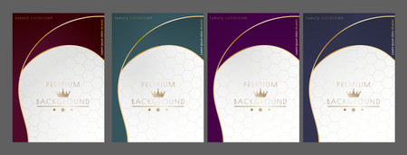 A luxury design template. Premium cover, banner, poster. Design for packaging, postcards or invitations. A creative ideaのイラスト素材