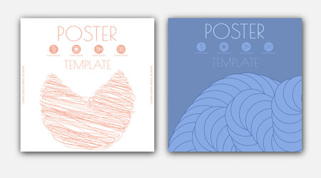 Abstract template for the cover, interior, banners, posters, flyers. The idea of product packaging, printing and design creativityのイラスト素材