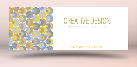 A creative idea for the design of a cover, banner, poster, postcard. Template for corporate style, interior, prints and decorations. Layout for creative designのイラスト素材
