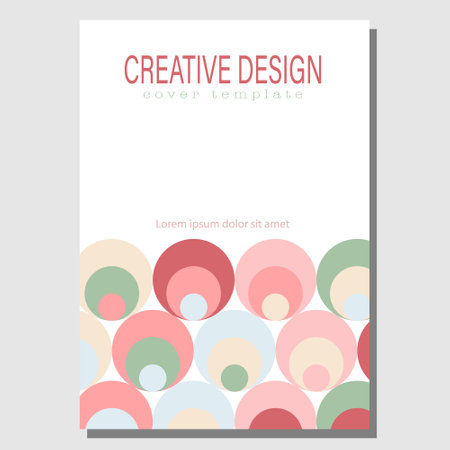 A creative idea for the design of a cover, banner, poster, postcard. Template for corporate style, interior, prints and decorations. Layout for creative designのイラスト素材