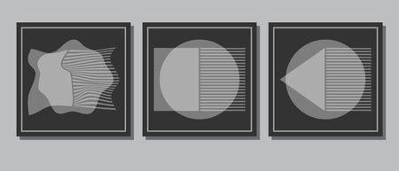 Abstract geometric art for interior design, paintings, covers, posters. Creative design layout for creative ideasのイラスト素材