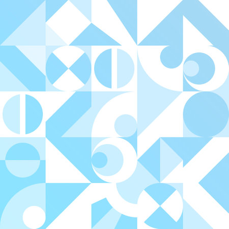 Geometric abstraction. A pattern of geometric shapes. Abstract background for creative interior design, murals, prints, covers, banners and creative ideasのイラスト素材