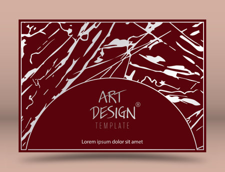 The layout of a luxury product packaging design, cover, poster, banner, brochure, poster. A creative idea of luxurious interior decoration, decoration and compositional creativityのイラスト素材