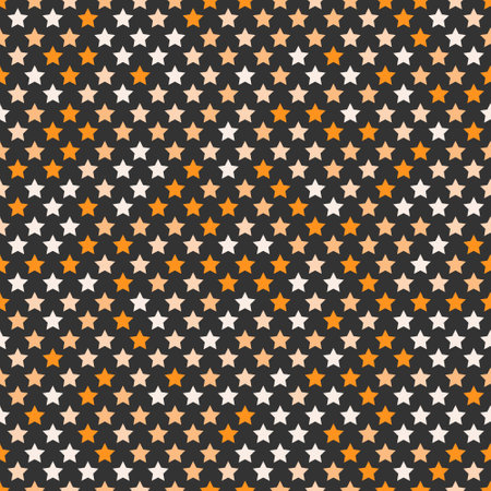 Seamless star pattern. Background with stars of different shades for textiles, packaging and creative design ideasのイラスト素材
