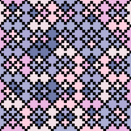 Seamless colored geometric pattern. Background for design and creativity, textures, covers, packaging, interior, prints and creative ideasのイラスト素材