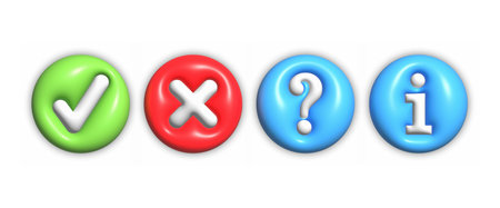 A set of 3D buttons. a set of three-dimensional design elements for websites and applications