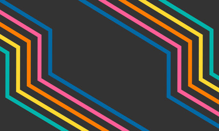 Background with colored parallel lines. Template for packaging design, covers, posters and creative...