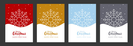 Merry Christmas and Happy New Year. A luxurious background with a festive design. Template for postcards, banners, posters and creative ideasのイラスト素材
