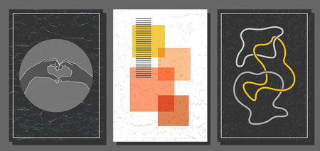 Abstract art for interior design, paintings, covers, posters. Creative design layout for creative ideasのイラスト素材