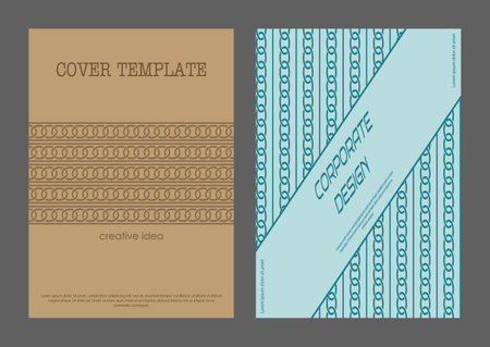 Abstract cover design. A template for a cover, banner, poster, postcard and corporate design. An idea for interior and decorative creativityのイラスト素材