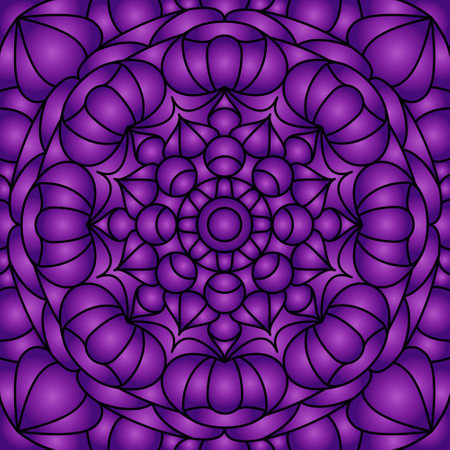 Colorful background with symmetrical pattern. Gradient ornament. There is a template for interior decoration, screensavers, covers and the implementation of a creative ideaのイラスト素材