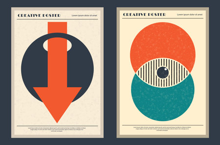 Abstract art. An idea for posters, posters, covers and interior design. Minimalistic composition of conceptual visualization of imagesのイラスト素材