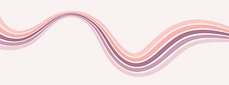 Background with colored parallel lines. Deformed colored stripes. An idea for banners, posters and posters. A variant of wall artのイラスト素材