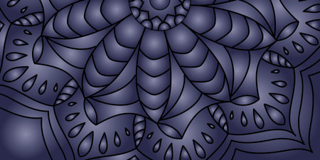 Gradient ornament. Colorful background with symmetrical pattern. There is a template for interior decoration, screensavers, covers and the implementation of a creative ideaのイラスト素材