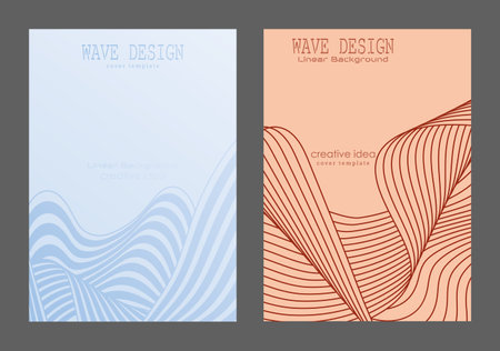 A pattern of wavy lines. Abstract background. Interior design, wallpaper, textures, textiles. The possibility of packaging, banners and creative design ideasのイラスト素材