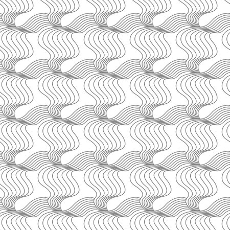 Abstract pattern of lines. Seamless background. Template for packaging, texture, cover, clothing, interior design and creative ideaのイラスト素材