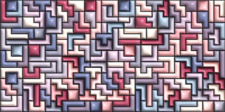 A colorful composition of geometric shapes. A template for a creative idea and designの写真素材