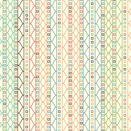 Seamless colorful pattern in Mexican and Asian style. A template for textures, textiles, decorations, postcards, posters and interior design. An idea for creative designのイラスト素材