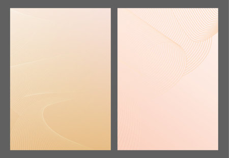 Abstract wave background. The effect of dynamic movement of parallel wavy lines. Stylized wave backgroundのイラスト素材