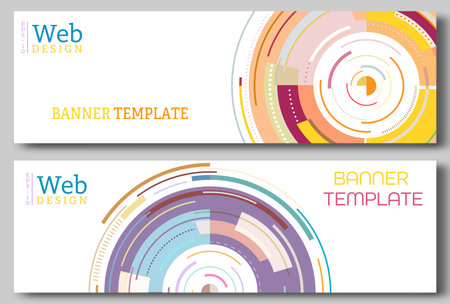 The design template of the title page of a book, brochure or booklet. The layout of an advertising banner or web design.のイラスト素材