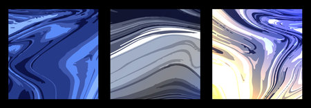 The texture of colorful marble patterns. The illusion of a colored liquid. Colored abstract background. Interior design, paintings, covers and creative ideasのイラスト素材