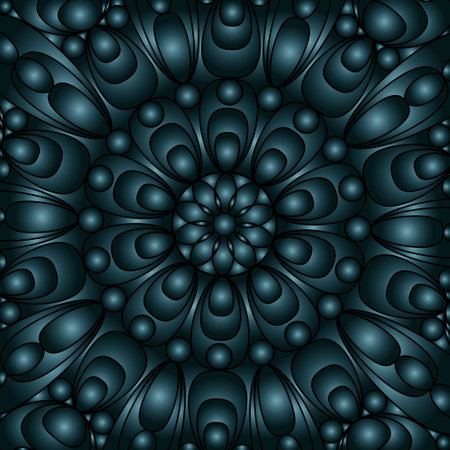 Colorful background with symmetrical pattern. Gradient ornament. There is a template for interior decoration, screensavers, covers and the implementation of a creative ideaのイラスト素材