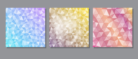 Colorful geometric background. Layout for creative banner, poster, cover, interior and design. Template with geometric patternsのイラスト素材
