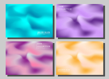 Colorful gradient background. Color blur. A set of templates for interior decoration, prints, jewelry, creativity and web design. The basis for posters, posters, covers and creative ideasのイラスト素材