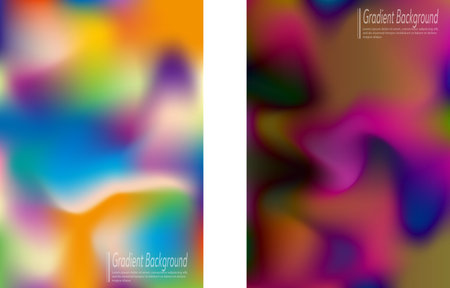 Gradient background, color blur. A set of templates for interior design, prints, decorations, creativity and web design. The basis for posters, posters, covers and creative ideasのイラスト素材