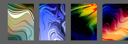 Colored abstract background.The texture of colored marble patterns. The illusion of liquid art. Interior design, paintings, covers and creative ideasのイラスト素材