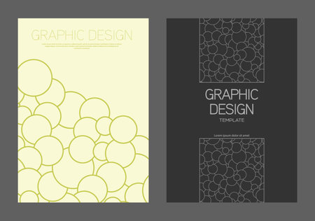 Geometric cover design. A template for a cover, banner, poster, postcard and corporate design. An idea for interior and decorative creativityのイラスト素材