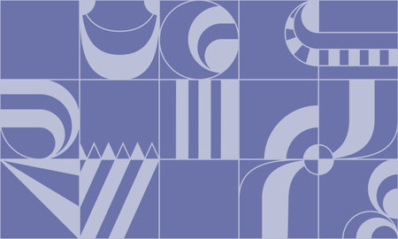 Geometric pattern in a minimalist style. An idea for decorative design, interior design, mosaics and...