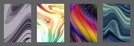 The illusion is the texture of marble patterns. The illusion of liquid art. Colored abstract background. Interior design, paintings, covers and creative ideasのイラスト素材