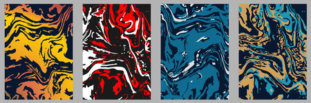 The texture of colored marble patterns. The illusion of liquid art. Interior design, paintings, covers and creative ideasのイラスト素材