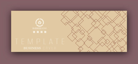 Geometric composition of the intersection of squares. A modern template for posters, posters, covers, postcards, business cards. Minimalist style for creative ideas and creative designのイラスト素材