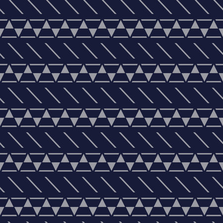 Seamless pattern of geometric elements. Abstract composition of random parallel elements. Background...