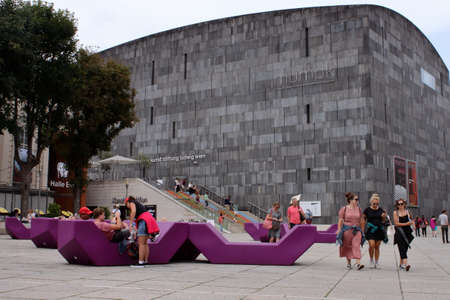 Museum quarter in Wien, center square contenitor for modern art museums