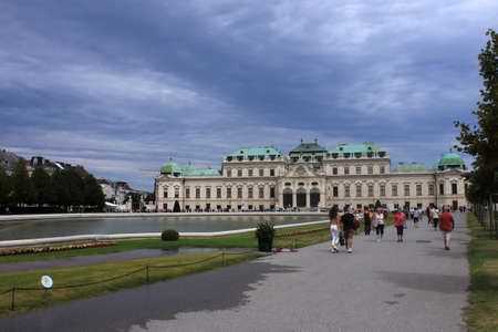 Travel in wien (Belvedere palace)のeditorial素材