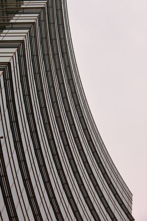 a skycraper skiline in Milan, Italy. hires.
