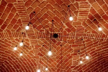italian terracotta barrel voulted ceilingの写真素材