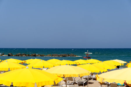 Dawn on the beachの写真素材